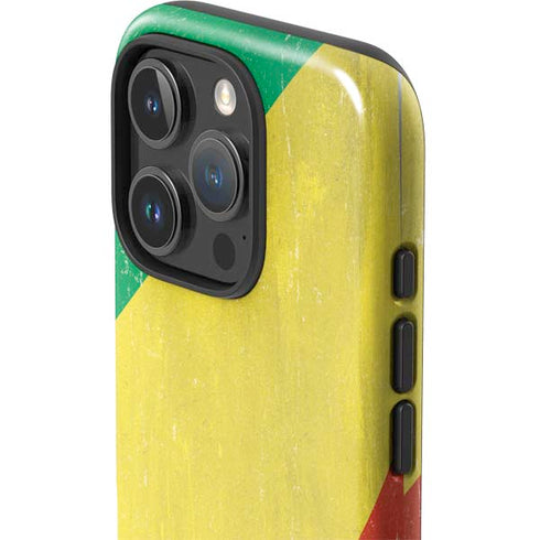 Republic of the Congo Flag Distressed iPhone 16 Pro Max Impact Case
